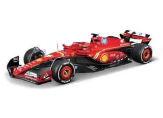 Ferrari SF-24 F1 2024 Charles Leclerc  #16 Formel 1 in Plexiglasvitrine Burago 1:24