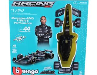 Mercedes-AMG F1 W14 #44 Lewis Hamilton Formel 1 2023 Metallbausatz Burago 1:24 Bausatz