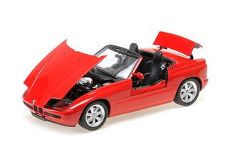 BMW Z1 - 1988 - RED Minichamps 1:18 Metallmodell mit zu öffnenden Hauben und Türen!