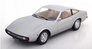 Ferrari 365 GTC 4 Silber 1971 Ltd.Ed. 750 St.WW KK-Scale Models 1:18 Metallmodell (Türen, Motorhaube... nicht zu öffnen!)
