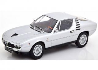 Alfa Romeo Montreal silber 1970 Limitiert auf 1000 Stück KK-Scale 1:18 Metallmodell (Türen, Motorhaube... nicht zu öffnen!)