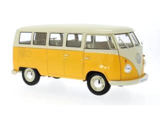 Volkswagen VW T1 Bus Window Van yellow/white 1962  Welly 1:18