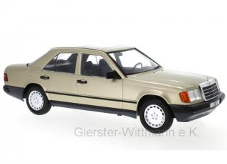 Mercedes 260 E (W124), metallic-hellbraun, 1984 Türen und Hauben geschlossen MCG 1:18
