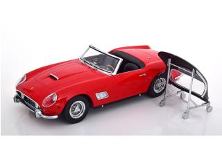 Ferrari 250 GT California Spyder 1960 Europa-Version  rot/schwarz KK-Scale 1:18 Metallmodell (Türen, Motorhaube... nicht zu öffnen!)