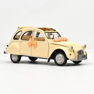Citroën 2CV 1986 Beige Wedding Gift  Norev 1:18 Metallmodell 2 Türen, Motorhaube und Kofferraum zu öffnen!  Lieferbar ab Oktober 2026