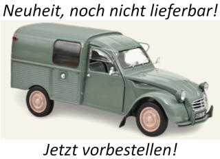 Citroën 2CV Fourgonnette AK 350 1963 Cactus Green  Norev 1:18 Metallmodell (Türen, Motorhaube, Heckklappe zu öffnen!)  Liefertermin nicht bekannt (nicht vor 2. Quartal 2027)