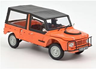 Citroën Méhari 4x4 1979 Kirghiz Orange Norev 1:18 Metallmodell  Motorhaube und Kofferraum zu öffnen!