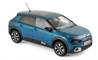Citroën C4 Cactus 2018 - blau/weiß - Norev 1:18 (Türen, Motorhaube... nicht zu öffnen!)