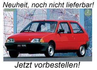 Citroën AX 10 RE 1986 Red   Norev 1:18 Metallmodell 2 Türen zu öffnen! Liefertermin nicht bekannt (nicht vor 3. Quartal 2026)