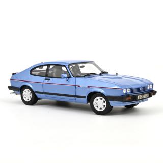 Ford Capri Mk.III 2.8 Injection RHD 1984 Paris Blue metallic 1:18 Norev 1:18 Metallmodell 2 Türen, Motorhaube und Kofferraum zu öffnen!  Disponible à partir de fin juillet 2025