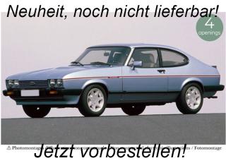 Ford Capri Mk.III 2.8 Injection RHD 1984 Paris Blue metallic 1:18 Norev 1:18 Metallmodell 2 Türen, Motorhaube und Kofferraum zu öffnen! <br> Date de parution inconnue (pas avant le 4. trimestre 2025)