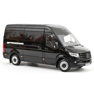 Mercedes-Benz Sprinter 2018 Black  Norev 1:18 Metallmodell  Available from December 2025