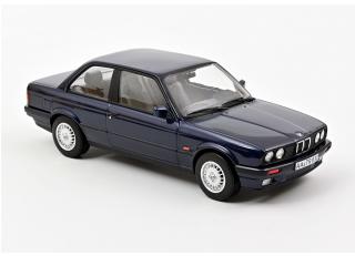 BMW 325i 1988 - Blue metallic Norev Metallmodell 1:18 (Türen, Motorhaube... nicht zu öffnen!)