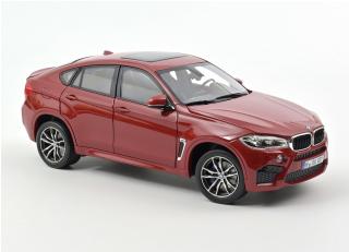 BMW X6 M 2015 - Red metallic Norev 1:18 Metallmodell 4 Türen, Motorhaube und Kofferraum zu öffnen!