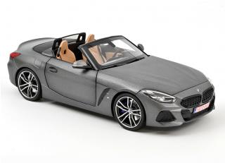 BMW Z4 2019 - Grey matt Norev Metallmodell 1:18 (2 Türen und 1 Haube zu öffnen!)