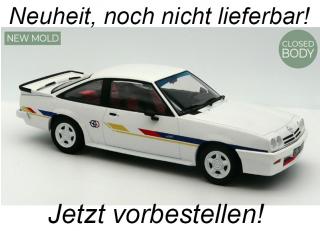 Opel Manta Guy Frequelin 1984 White   Norev 1:18 Metallmodell (Türen/Hauben nicht zu öffnen!) <br> Date de parution inconnue (pas avant le 3. trimestre 2024)