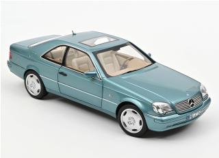 Mercedes-Benz CL600 Coupé 1997 - Blue metallic Norev 1:18 Metallmodell 2 Türen, Motorhaube und Kofferraum zu öffnen!