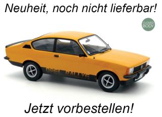 Opel Kadett Rallye 2.0 E 1977 Brilliant Ochre  Norev 1:18 Metallmodell  (Türen/Hauben nicht zu öffnen!)  Liefertermin nicht bekannt (nicht vor 2. Quartal 2026)