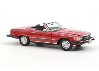 Mercedes-Benz 450 SL US-Version 1979 Red Norev 1:18 Metallmodell 2 Türen, Motorhaube und Kofferraum zu öffnen!