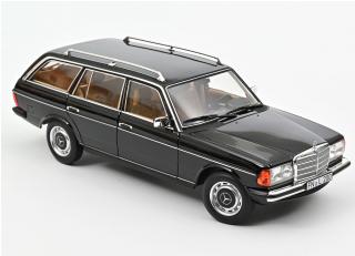 Mercedes-Benz 200 T 1982 - Black Norev 1:18 Metallmodell 4 Türen, Motorhaube und Kofferraum zu öffnen!