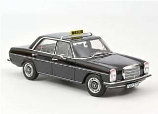 Mercedes-Benz 200 1968 Taxi - Black Norev 1:18 Metallmodell 4 Türen, Motorhaube und Kofferraum zu öffnen!