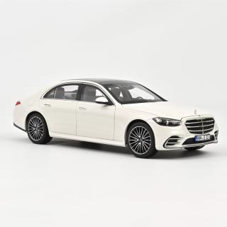 Mercedes-Benz S-Class AMG-Line 2021 White  Norev 1:18 Metallmodell 4 Türen, Motorhaube und Kofferraum zu öffnen!  Lieferbar ab September 2026