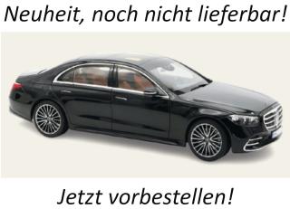 Mercedes-Benz S-Class AMG-Line 2021 Obsidian Black metallic  Norev 1:18 Metallmodell 4 Türen, Motorhaube und Kofferraum zu öffnen!  Availability unknown (not before Q4 2026)