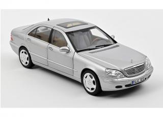 Mercedes-Benz S600 1998 - Silver Norev 1:18 Metallmodell 4 Türen, Motorhaube und Kofferraum zu öffnen!