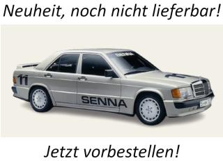 Mercedes-Benz 190 E 2.3-16 Race of Champions 1984 A. Senna Norev 1:18 Metallmodell 4 Türen, Motorhaube und Kofferraum zu öffnen!  Date de parution inconnue (pas avant le 1. trimestre 2027)