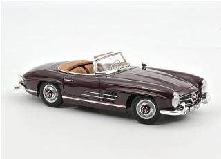 Mercedes-Benz 300 SL Roadster 1957 Red Norev 1:18 Metallmodell 2 Türen, Motorhaube und Kofferraum zu öffnen!