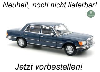 Mercedes-Benz 350 SEL 1979 Hansa Blue  Norev 1:18 Metallmodell (4 Türen, Motorhaube und Heckklappe zu öffnen!)  Liefertermin nicht bekannt (nicht vor 1. Quartal 2026)