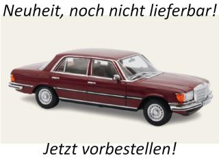 Mercedes-Benz 350 SEL 1979 Middle Red  Norev 1:18 Metallmodell 4 Türen, Motorhaube und Kofferraum zu öffnen!  Availability unknown (not before Q1 2027)