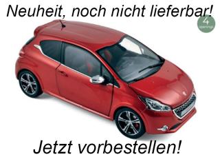 Peugeot 208 GTi 2013 Rubis Red  (Reprod 2026) Norev Metallmodell 1:18 (Türen, Motorhaube, Kofferraum zu öffnen!)  Liefertermin nicht bekannt (nicht vor 1. Quartal 2026)