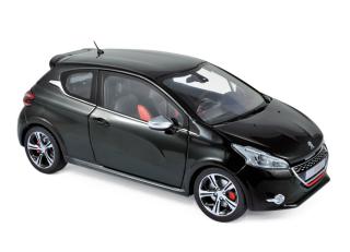 Peugeot 208 GTi 2013 - Perla Nera Black Norev Metallmodell 1:18 (Türen, Motorhaube, Kofferraum zu öffnen!)