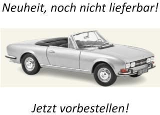 Peugeot 504 Cabriolet 1969 Silver  Norev 1:18 Metallmodell 2 Türen, Motorhaube und Kofferraum zu öffnen!  Liefertermin nicht bekannt (nicht vor 3. Quartal 2027)
