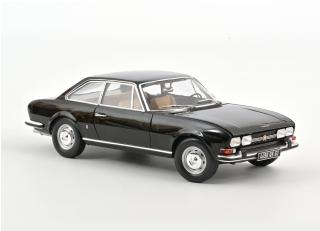 Peugeot 504 Coupé 1969 Black Norev 1:18 Metallmodell 2 Türen, Motorhaube und Kofferraum zu öffnen!