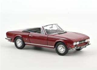 Peugeot 504 Cabriolet 1969 Andalou Red  Norev 1:18 Metallmodell 2 Türen, Motorhaube und Kofferraum zu öffnen!