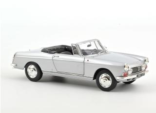 Peugeot 404 Cabriolet 1967 - Silver Norev 1:18 Metallmodell Türen, Motorhaube und Kofferraum zu öffnen!