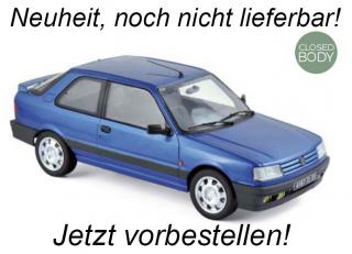 Peugeot 309 GTi16 1992 - blau - Norev 1:18 (Türen, Motorhaube... nicht zu öffnen!) Wiederauflage <br> Availability unknown (not before February 2024)