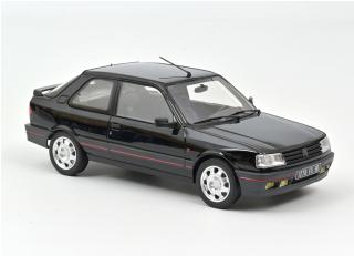 Peugeot 309 GTI 1990 - Black Norev 1:18 Metallmodell 4 Türen, Motorhaube und Kofferraum zu öffnen!