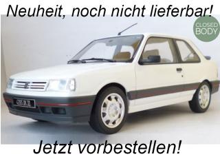 Peugeot 309 GTi 1987 Meije White  Norev 1:18 Metallmodell (Türen/Hauben nicht zu öffnen!) <br> Availability unknown (not before Q1 2024)