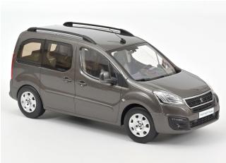 Peugeot Partner 2016 - Moka Brown Norev 1:18 Metallmodell (Türen/Hauben nicht zu öffnen!)