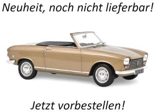 Peugeot 204 Cabriolet 1967 Metallic Beige  Norev 1:18 Metallmodell (Türen/Hauben nicht zu öffnen!)  Date de parution inconnue (pas avant le 4. trimestre 2026)