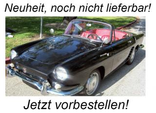 Renault Floride 1961 - Black Norev 1:18 Metallmodell (Türen/Hauben nicht zu öffnen!) <br> Availability unknown (not before Q3 2024)