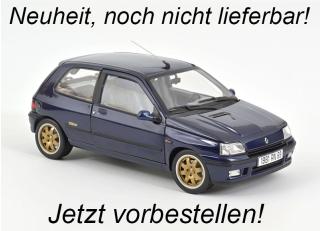 Renault Clio Williams blau 1993   Norev 1:18 Metallmodell 2 Türen, Motorhaube und Kofferraum zu öffnen! Wiederauflage 2026  Availability unknown (not before Q3 2026)