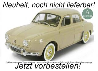 Renault Dauphine 1958 Beige 1:18 Norev 1:18 Metallmodell 2 Türen, Motorhaube und Kofferraum zu öffnen! <br> Date de parution inconnue (pas avant le 4. trimestre 2024)
