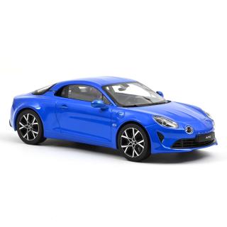 Alpine A110 Pure 2018 - Alpine Blue Norev 1:18 Metallmodell (Türen/Hauben nicht zu öffnen!)  Disponible à partir de fin août 2025