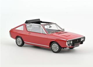 Renault 17 Gordini Découvrable 1975 - Red Norev 1:18 Metallmodell (Türen/Hauben nicht zu öffnen!)