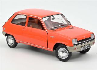 Renault 5 1972 Orange Norev 1:18 Metallmodell 2 Türen und Motorhaube zu öffnen!