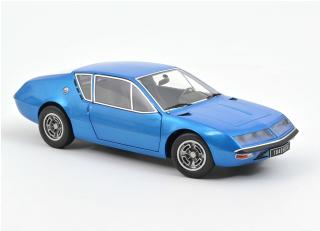 Alpine A310 1600 VE 1972 - Alpine Blue Norev 1:18 Metallmodell 2 Türen und 1 Haube zu öffnen!